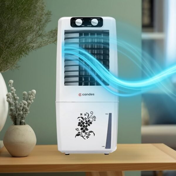 GPL 12 L Portable Mini Air Cooler for Home | High Speed Blower, Ice Chamber, 3 Way Speed Control | Inverter Compatible Air Cooler for Room Cooling with Honey-comb Cooling Pads | 1 Year Warranty