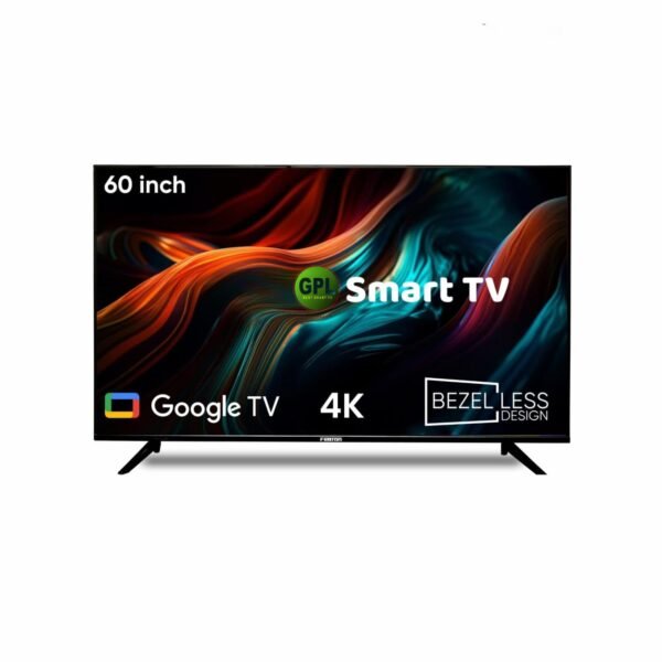 GPL 152 cm (60 inch) Ultra HD LED Smart Google TV Bezel-less design